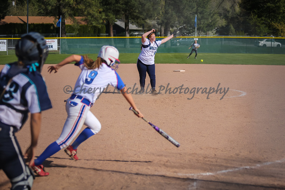 Jadyn Behm hits up the middle