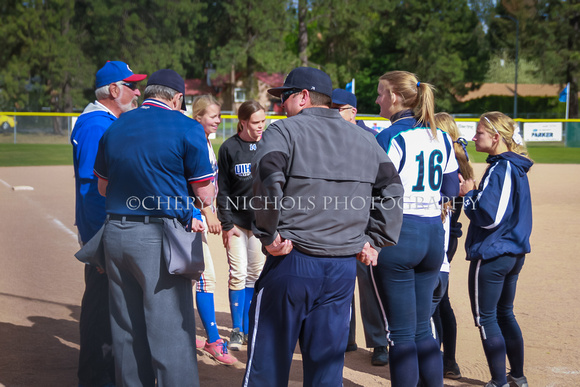 Pre-game meeting with umpires
