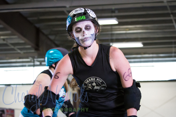 Hooky Helraiser (666) after she called for a penalty